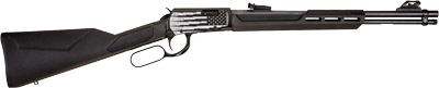 Rossi Rio Bravo 22Wmr Lever (Options: 20" 12-SHOT BLACK SYN. US FLAG)