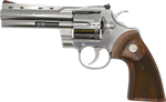 Colt Python 357Mag 4.25" Ss (Options: ADJ SIGHT WALNUT)