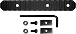 Grovtec Rail Section Stock Ar (Options: 6" 15 SLOT ALUMINUM BLACK)