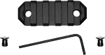 Grovtec Rail Section Keymod (Options: 2.2" 5 SLOT ALUMINUM BLACK)