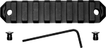 Grovtec Rail Section Keymod (Options: 3.8" 9 SLOT ALUMINUM BLACK)