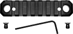 Grovtec Rail Push Button Base (Options: KEYMOD 3.1" 5 SLOT ALUM BLACK)