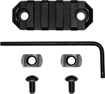 Grovtec Rail Section M-Lok (Options: 2.2" 5 SLOT ALUMINUM BLACK)