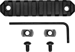 Grovtec Rail Section M-Lok (Options: 3.8" 9 SLOT ALUMINUM BLACK)