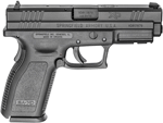 Springfield Xd Service 9Mm 4" (Options: 10RD FS BLACK)