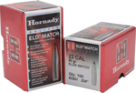 Hornady Bullets 22Cal .224 (Options: 80GR ELD-M MATCH 100CT 25BX/CS)