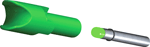 Tenpoint Lighted Xbow Nock (Options: ALPHA-BRITE .297" GREEN 3PK*)