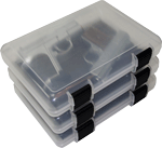 Mtm In-Safe Handgun Storage (Options: CASE 9" CLEAR SMOKE 3-PACK)