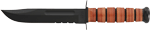Ka-Bar Fighting/Utility Knife (Options: 7" SRRTD W/LTHR SHTH US ARMY)