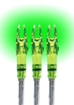Lumenok Lighted Nock (Options: SIGNATURE SERIES GREEN 3PK)