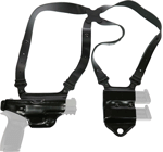 Galco Miami Shoulder System (Options: RH LEATHER 1911 3-5" BLACK)