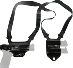 Galco Miami Ii Shoulder System (Options: RH LTHR FITS GLOCK 17/19 BL)