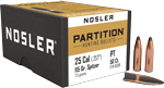 Nosler Bullets 25 Cal .257 (Options: 115GR PARTITION 50CT)