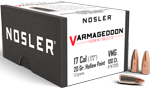 Nosler Bullets 17 Cal .172 (Options: 20GR VARMAGEDDON FBHP 100CT)