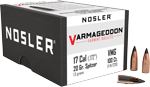 Nosler Bullets 17 Cal .172 (Options: 20GR VARMAGEDDON TIPPED 100CT)
