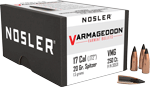 Nosler Bullets 17 Cal .172 (Options: 20GR VARMAGEDDON TIPPED 250CT)