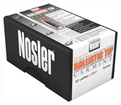 Nosler Bullets 22 Cal .224 (Options: 60GR BALLISTIC TIP 100CT)