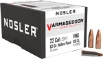 Nosler Bullets 22 Cal .224 (Options: 62GR VARMAGEDDON FBHP 100CT)