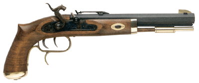 Traditions Trapper Pistol 50 (Options: CAL PERCUSSION BLUED/HARDWOOD)