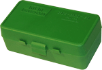 Mtm Ammo Box 44Rm/41Rm/45Lc (Options: 50-ROUNDS FLIP TOP STYLE GREEN)