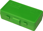 Mtm Ammo Box 9Mm Luger/380Acp (Options: 50-ROUNDS FLIP TOP STYLE GREEN)