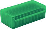 Mtm Ammo Box 9Mm Luger/380Acp (Options: 50-ROUNDS SIDE SLIDE CL GREEN)
