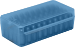 Mtm Ammo Box 9Mm Luger/380Acp (Options: 50-ROUNDS SIDE SLIDE CL BLUE)