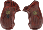 Pachmayr Laminated Wood Grips (Options: S&W J-FRAME ROSEWOOD CHECKERED)