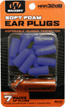 Walkers Ear Plugs Soft Foam (Options: 32dB 7-PAIR BLUE W/CARRY CASE)