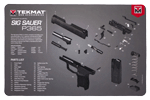 Tekmat Armorers Bench Mat (Options: 11"X17" SIGARMS P365 BLACK)