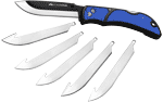 Outdoor Edge 3.5" Razor Lite (Options: EDC FOLDER BLUE W/6 BLADES)