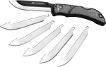Outdoor Edge 3.5" Razor Lite (Options: EDC FOLDER GRAY W/6 BLADES)