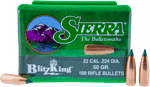 Sierra Bullets .22 Cal .224 (Options: 50GR BLITZKING 100CT)
