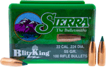Sierra Bullets .22 Cal .224 (Options: 55GR BLITZKING 100CT)