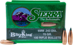 Sierra Bullets 6Mm .243 (Options: 70GR BLITZKING 100CT)