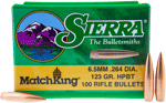 Sierra Bullets 6.5Mm .264 (Options: 123GR HP-BT MATCH 100CT)