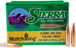 Sierra Bullets 6.5Mm .264 (Options: 142GR HP-BT MATCH 100CT)