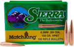 Sierra Bullets 6.5Mm .264 (Options: 150GR HP-BT MATCH 100CT)