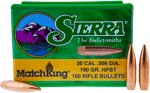 Sierra Bullets .30 Cal .308 (Options: 190GR HP-BT MATCH 100CT)