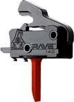 Rise Trigger Rave 140 Flat Sst (Options: RED 3.5LB AR-15 W/ WALK PINS)