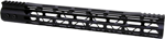 Guntec Ultra Light Handguard (Options: 15" M-LOK BLACK)