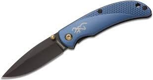 Browning Knife Prism Iii Fldng (Options: HUNTER 2.38" BLADE BLUE ALUM)