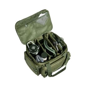 Tactical Gun Range Bag with Single Shoulder for 4 Pistols (Color: Green, type: Storage Bag)
