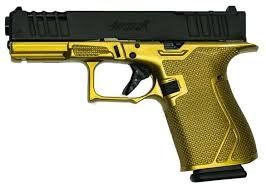 Glfa 19 Striker 9Mm 4" 15 Shot (Options: BLACK SLIDE GALAXY GOLD FRAME)