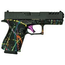 Glfa 19 Striker 9Mm 4" 15 Shot (Options: BLK SLIDE SPLATTER BLACK FRAME)
